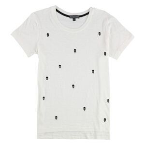 P.J. Salvage Womens Small Embroidered Skulls Pajama Sleep T-shirt, NWT